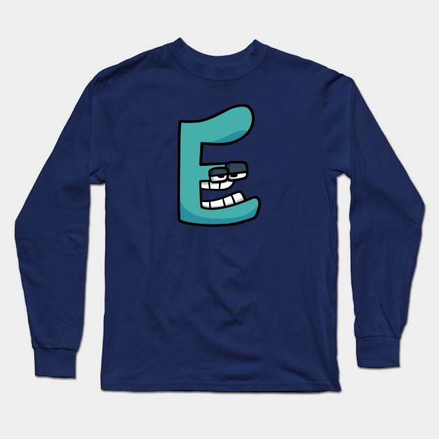 E | Alphabet Lore Long Sleeve T-Shirt by Mike Salcedo